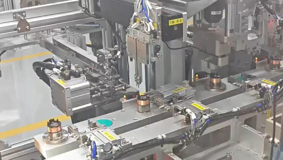 Inductor Coil Winding Production Line Demo | 6-Axis Fully Automatic